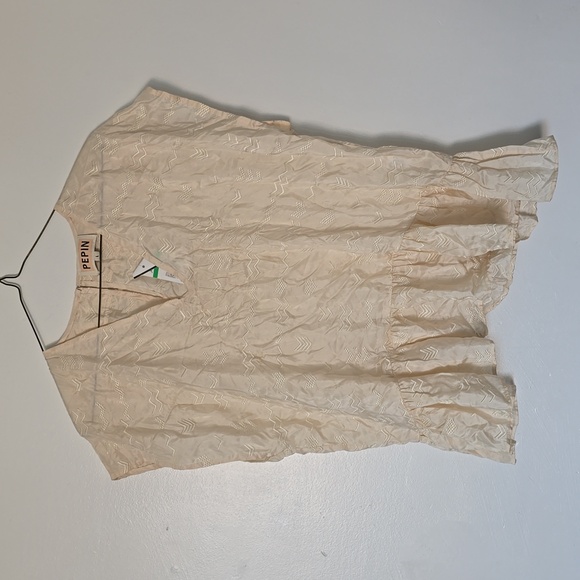 Pepin  Women's Constance Silk Embroidered Pullover Top - Picture 4 of 8